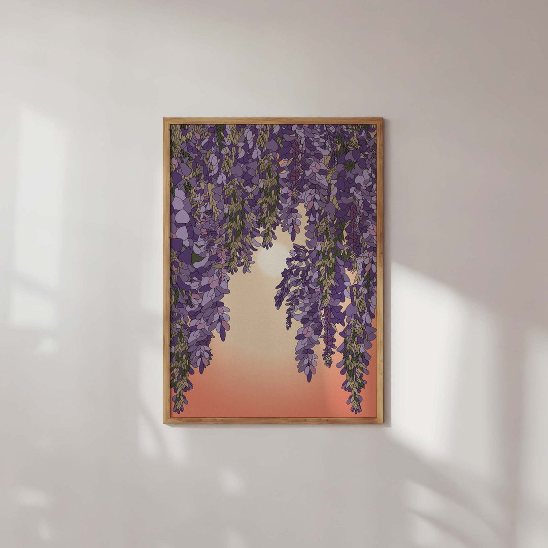 'Wisteria and Sun' Art Print-1