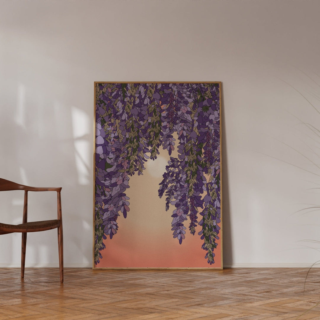 'Wisteria and Sun' Art Print-2